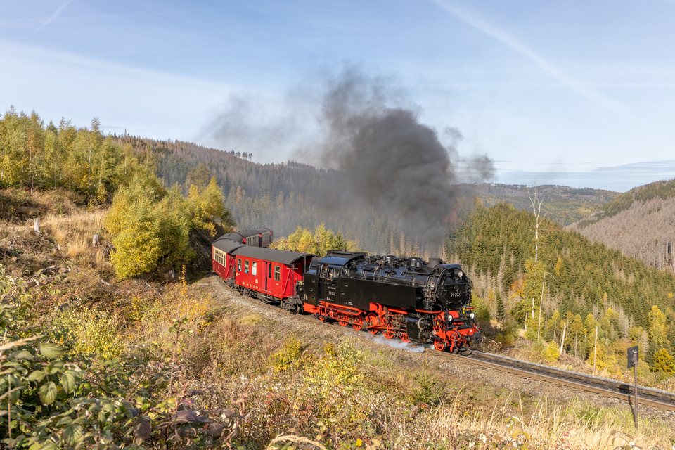 HSB (Harzer Schmalspurbahnen): HSB 99 222 (Drei Annen Hohne, DE)