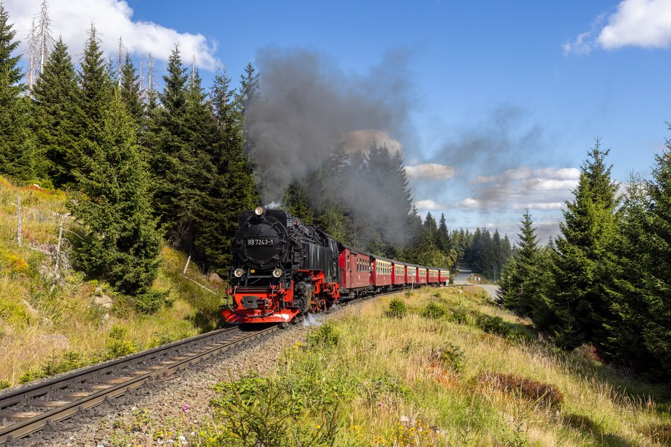 HSB (Harzer Schmalspurbahnen): HSB 99 7243 (Schierke, ST/DE)