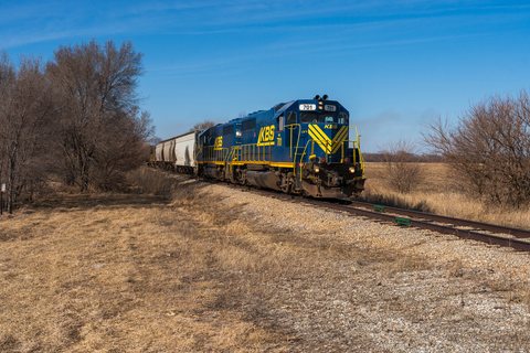 KBSR GP38-2 No. 701 and 702 - Beaverville, IL (USA)