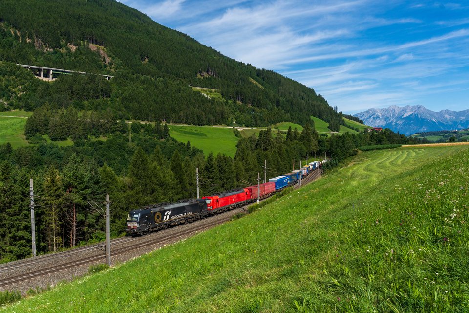 Mercitalia 193 709 at Martrei am Brenner, Tirol, AT