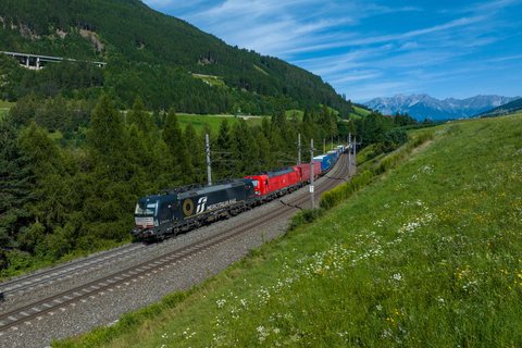 Mercitalia 193 709 at Martrei am Brenner, Tirol, AT