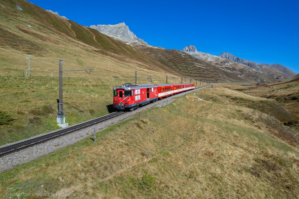 Deh 4/4 BVZ 21 (MGB (Matterhorn Gotthard Bahn)): MGB Deh 4/4 21 Typ BVZ (Oberalppass, UR/CH)
