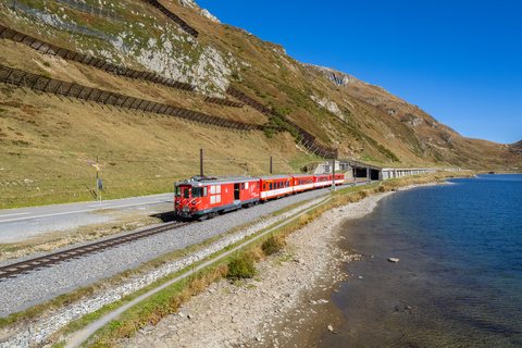 Deh 4/4 BVZ 21 (MGB (Matterhorn Gotthard Bahn)): MGB Deh 4/4 21 Typ BVZ (Oberalppass, UR/CH)