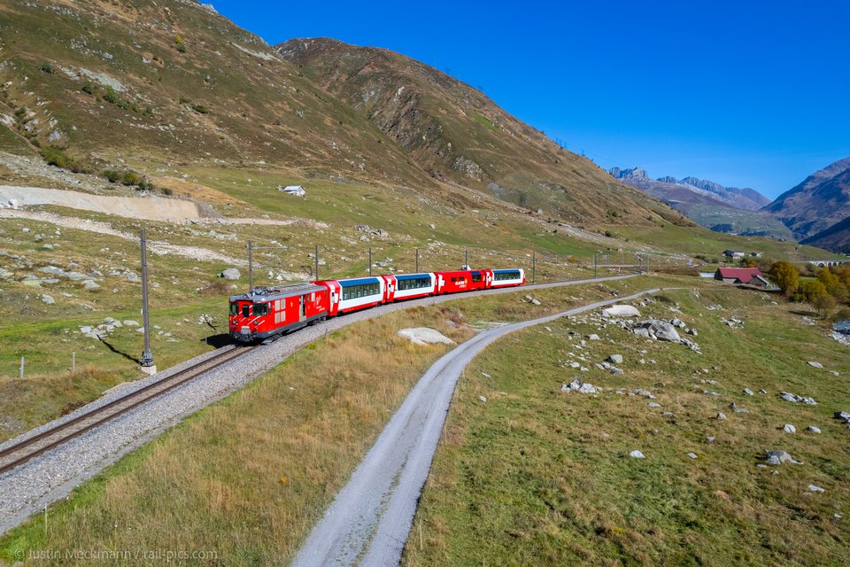 Deh 4/4 BVZ 21 (MGB (Matterhorn Gotthard Bahn)): MGB Deh 4/4 21 Typ BVZ (Oberalppass, UR/CH)