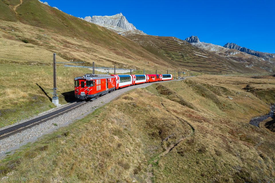 Deh 4/4 BVZ 21 (MGB (Matterhorn Gotthard Bahn)): MGB Deh 4/4 21 Typ BVZ (Oberalppass, UR/CH)