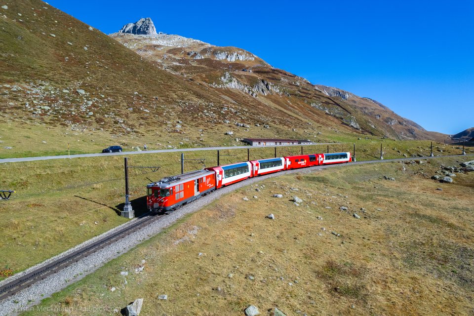 Deh 4/4 BVZ 21 (MGB (Matterhorn Gotthard Bahn)): MGB Deh 4/4 21 Typ BVZ (Oberalppass, UR/CH)