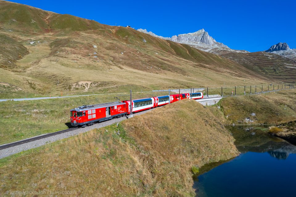 Deh 4/4 BVZ 21 (MGB (Matterhorn Gotthard Bahn)): MGB Deh 4/4 21 Typ BVZ (Oberalppass, UR/CH)