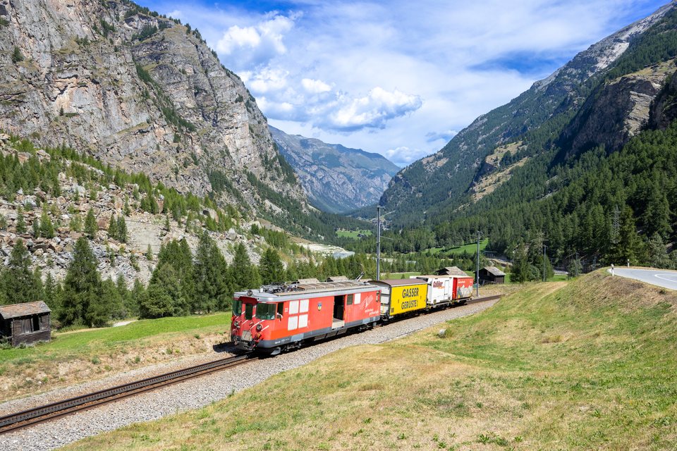 Deh 4/4 BVZ 22 (MGB (Matterhorn Gotthard Bahn)): MGB Deh 4/4 22 (Randa, VS/CH)