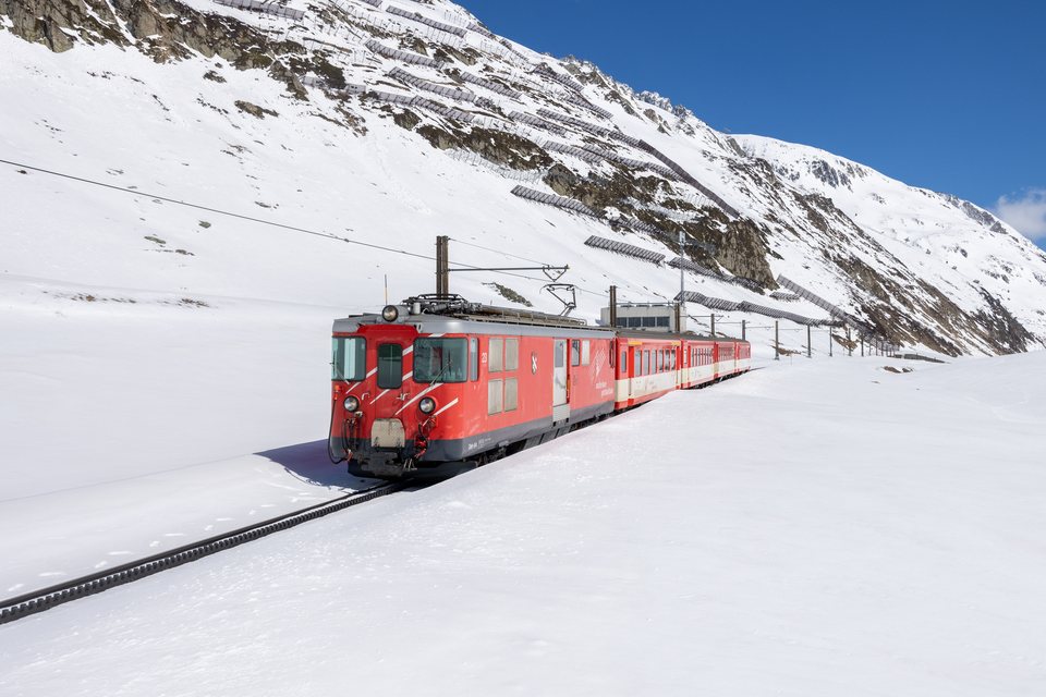 Deh 4/4 BVZ 23 (MGB (Matterhorn Gotthard Bahn)): MGB Deh 4/4 23 (Oberalppass, UR/CH)