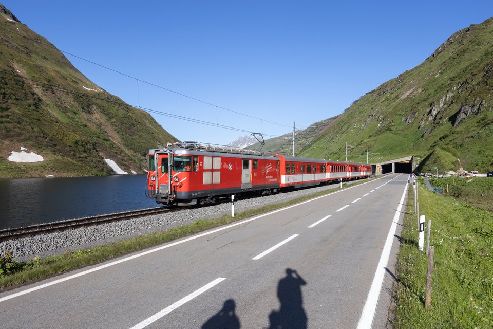Deh 4/4 BVZ 23 (MGB (Matterhorn Gotthard Bahn)): MGB Deh 4/4 23 (Oberalppass, UR/CH)