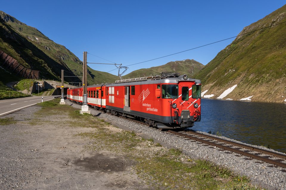 Deh 4/4 BVZ 23 (MGB (Matterhorn Gotthard Bahn)): MGB Deh 4/4 23 (Oberalppass, UR/CH)