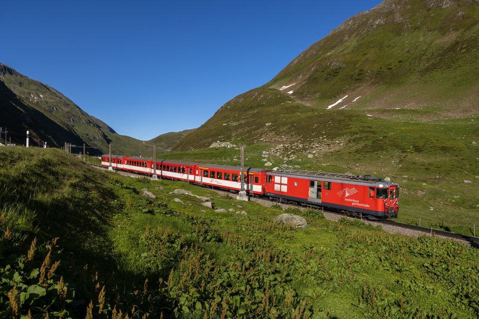 Deh 4/4 BVZ 23 (MGB (Matterhorn Gotthard Bahn)): MGB Deh 4/4 23 (Oberalppass, UR/CH)