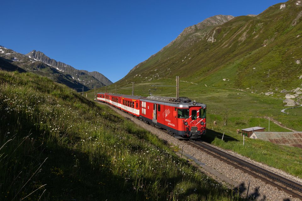 Deh 4/4 BVZ 23 (MGB (Matterhorn Gotthard Bahn)): MGB Deh 4/4 23 (Oberalppass, UR/CH)