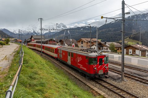Deh 4/4 BVZ 23 (MGB (Matterhorn Gotthard Bahn)): MGB Deh 4/4 23 / Sedrun GR