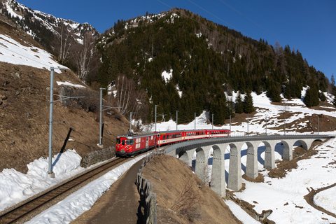 Deh 4/4 BVZ 23 (MGB (Matterhorn Gotthard Bahn)): MGB Deh 4/4 23 Typ BVZ / Bugnei GR