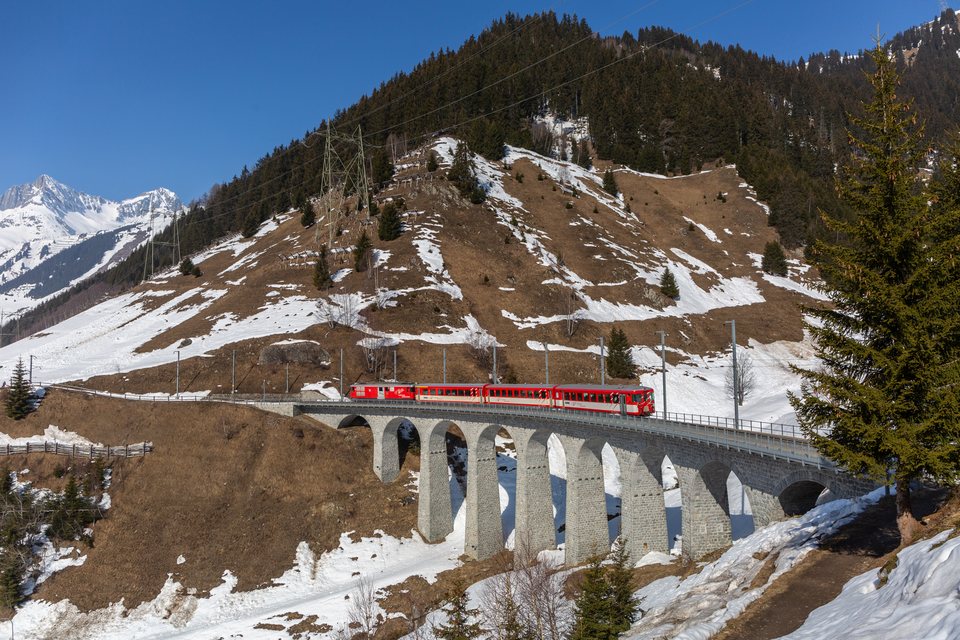 Deh 4/4 BVZ 23 (MGB (Matterhorn Gotthard Bahn)): MGB Deh 4/4 23 Typ BVZ / Bugnei GR