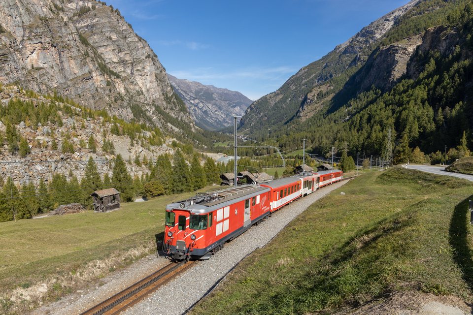 Deh 4/4 BVZ 23 (MGB (Matterhorn Gotthard Bahn)): MGB Deh 4/4 23 Typ BVZ (Randa VS, CH)
