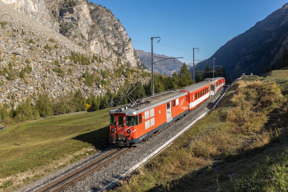 Deh 4/4 BVZ 23 (MGB (Matterhorn Gotthard Bahn)): MGB Deh 4/4 23 Typ BVZ (Randa VS, CH)
