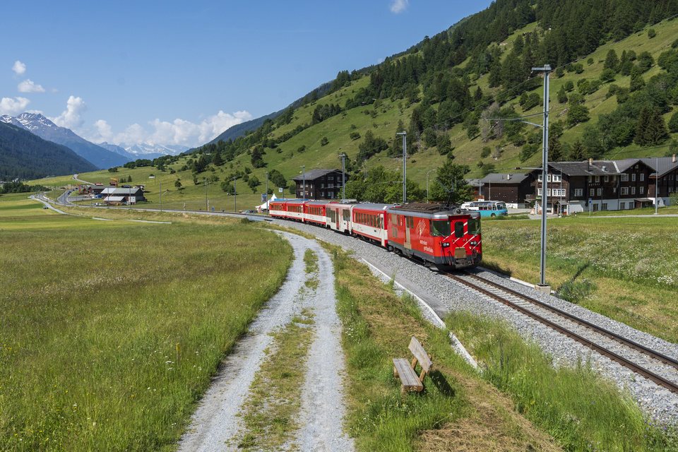 Deh 4/4 I 54 (MGB (Matterhorn Gotthard Bahn)): MGB Deh 4/4 54 - Münster, VS (CH)