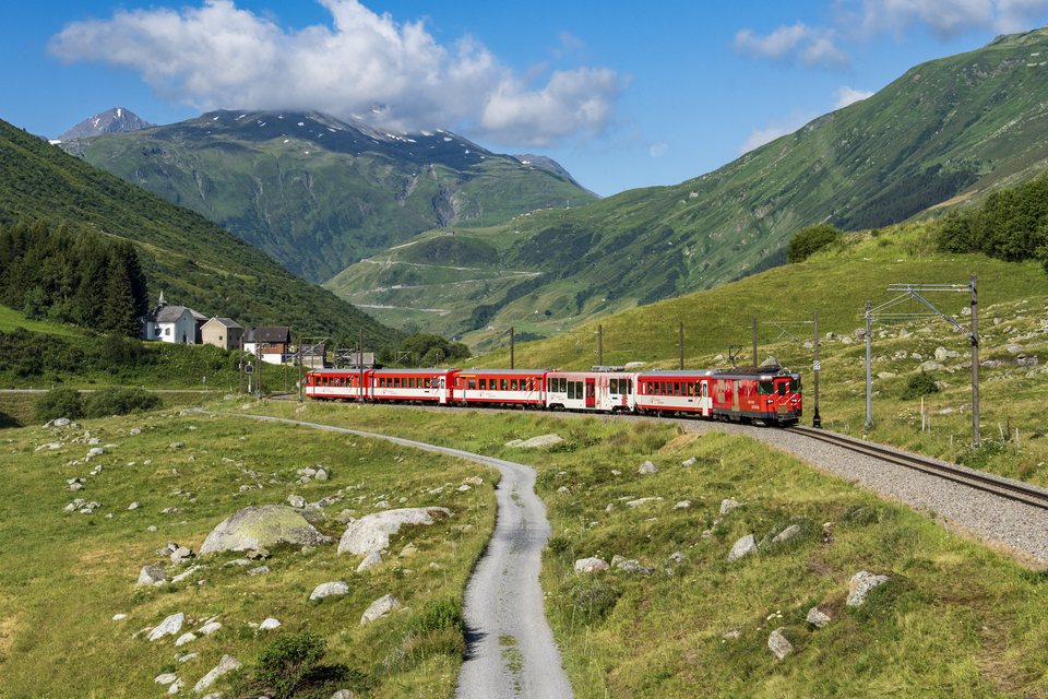 Deh 4/4 I 54 (MGB (Matterhorn Gotthard Bahn)): MGB Deh 4/4 54 - Zumdorf, UR (CH)