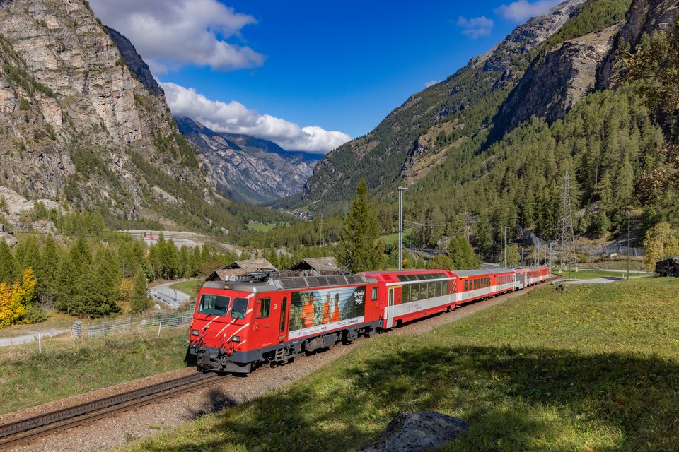 HGe 4/4 II 3 (MGB (Matterhorn Gotthard Bahn)): HGe 4/4 3 / CH-Randa