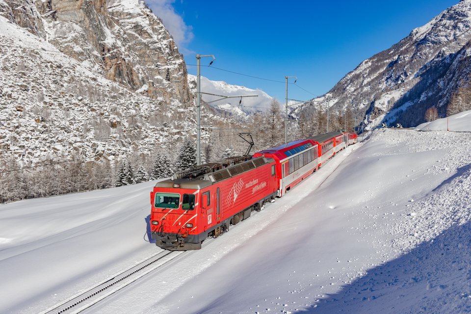 HGe 4/4 II 5 (MGB (Matterhorn Gotthard Bahn)): HGe 4/4 5 / CH-Randa