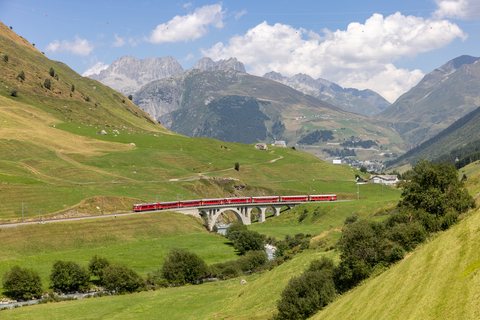 MGB (Matterhorn Gotthard Bahn): MGB ABe 514 + 515 (Hospental, UR/CH)