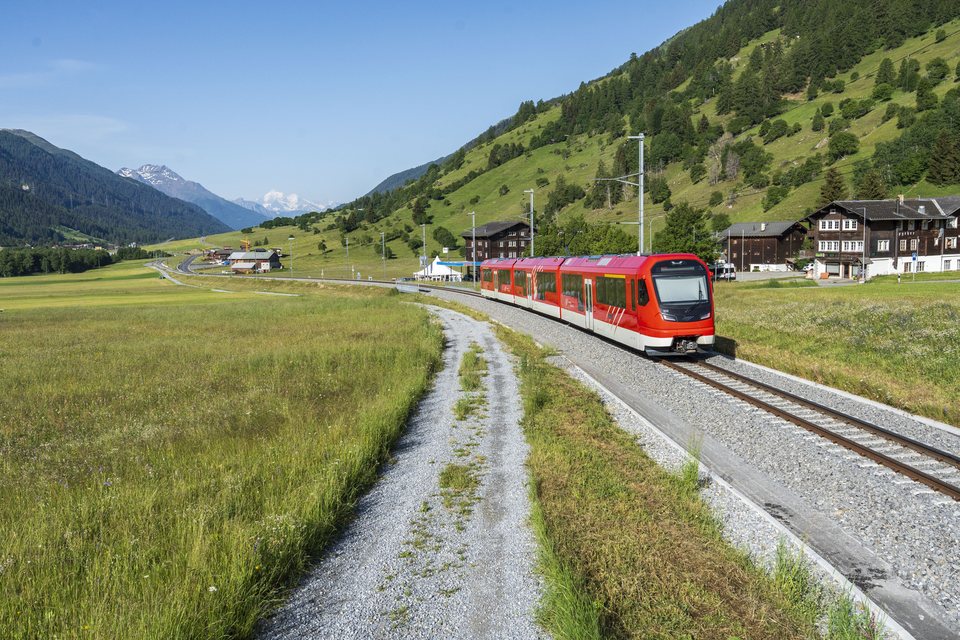 MGB (Matterhorn Gotthard Bahn): MGB ABeh 8/12 308 - Münster, VS (CH)
