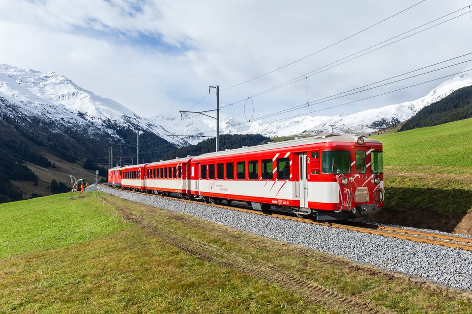 MGB (Matterhorn Gotthard Bahn): MGB Bt 2252 / Sedrun GR