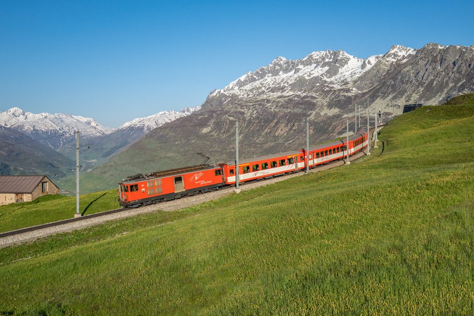 MGB (Matterhorn Gotthard Bahn): MGB Deh 4/4 II 93 (Oberalppass, UR/CH)