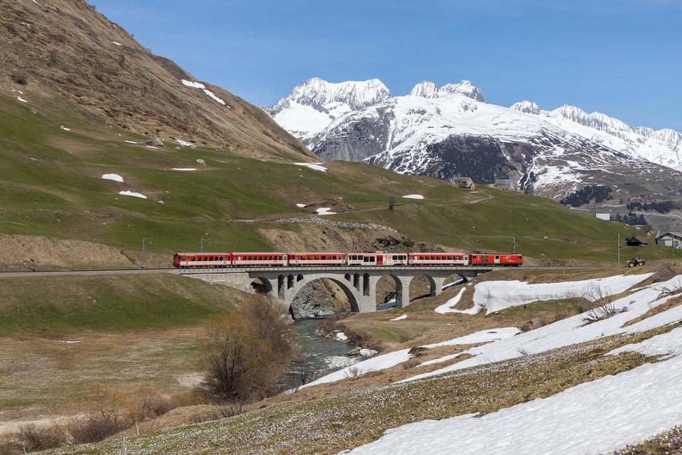 MGB (Matterhorn Gotthard Bahn): MGB Deh 4/4 II 96 / Zumdorf (UR/CH)