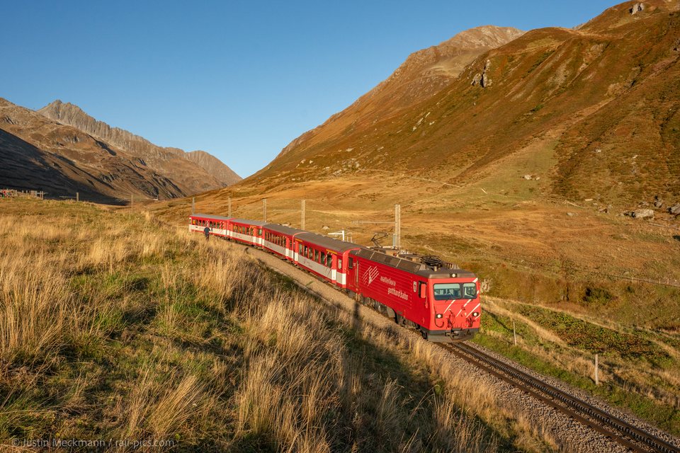 MGB (Matterhorn Gotthard Bahn): MGB HGe 4/4 II 106 (Oberalppass, UR/CH)