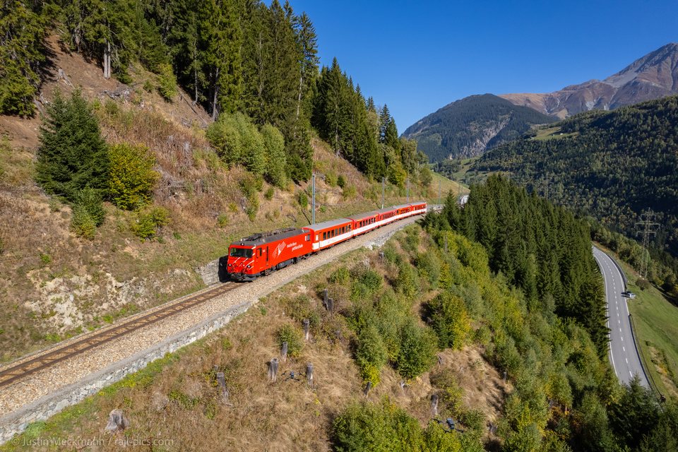 MGB (Matterhorn Gotthard Bahn): MGB HGe 4/4 II 106 (Oberalppass, UR/CH)