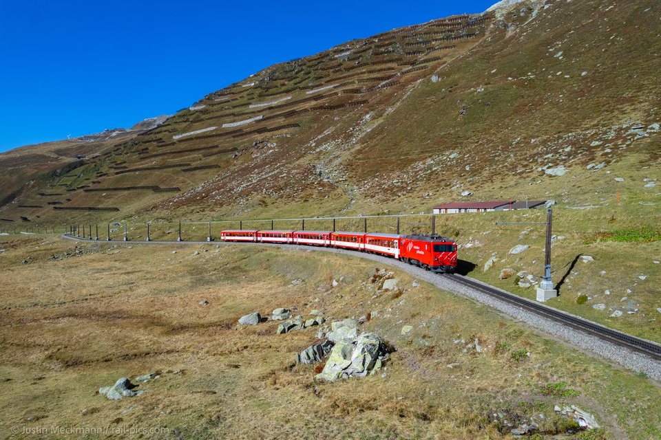 MGB (Matterhorn Gotthard Bahn): MGB HGe 4/4 II 106 (Oberalppass, UR/CH)