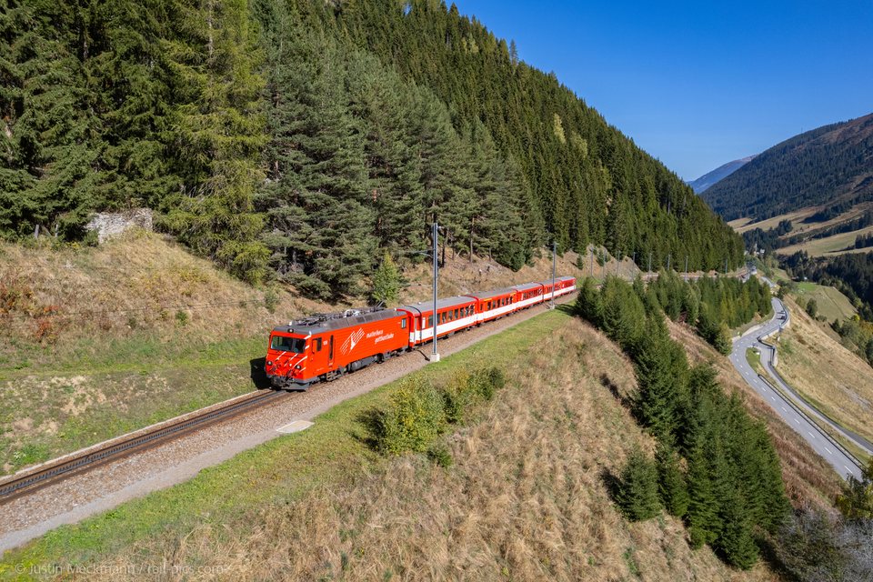 MGB (Matterhorn Gotthard Bahn): MGB HGe 4/4 II 106 (Oberalppass, UR/CH)
