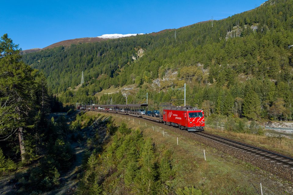 MGB (Matterhorn Gotthard Bahn): MGB HGe 4/4 II 107 - Oberwald VS/CH