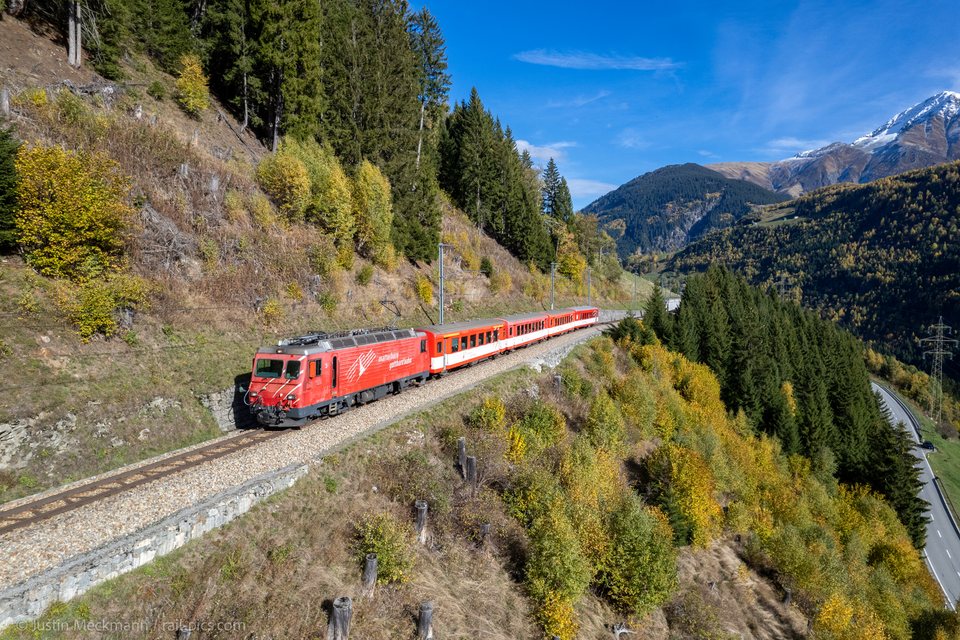 MGB (Matterhorn Gotthard Bahn): MGB HGe 4/4 II 3 (Mumpé, GR/CH)