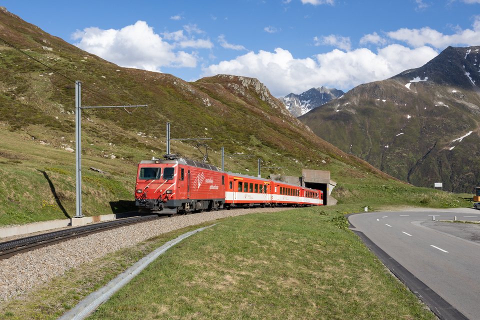 MGB (Matterhorn Gotthard Bahn): MGB HGe 4/4 II 3 (Oberalppass, GR/CH)