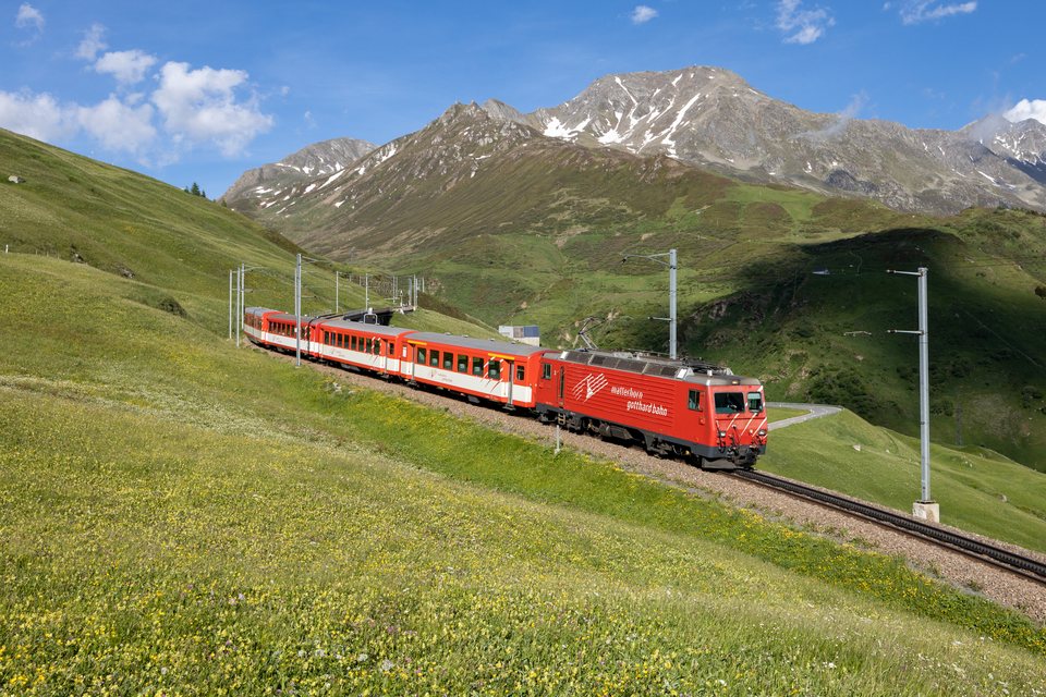 MGB (Matterhorn Gotthard Bahn): MGB HGe 4/4 II 3 (Oberalppass, UR/CH)