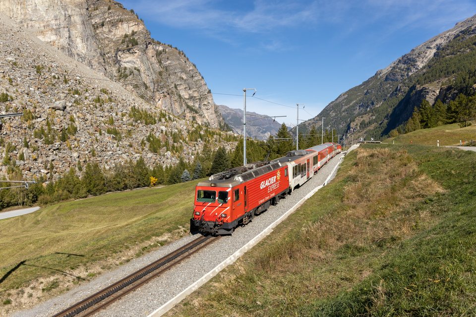 MGB (Matterhorn Gotthard Bahn): MGB HGe 4/4 II 4 (Randa, CH)