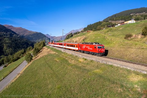 MGB (Matterhorn Gotthard Bahn): MGB HGe 4/4 II 5 (Mumpé Tujetsch, GR/CH)