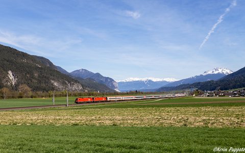 ÖBB Rh 1116 065 + Rh 1016 008 + EC 164 Transalpin Komp GRAZ-ZUE