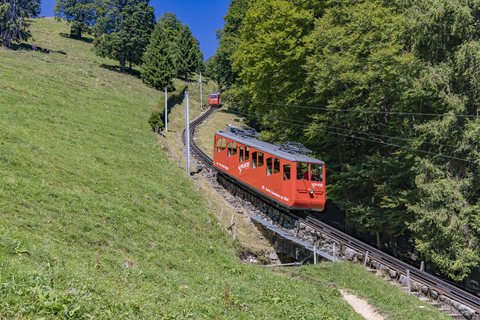 Pilatusbahn: Bhe 1/2 21, 23 / CH-Ämsigen