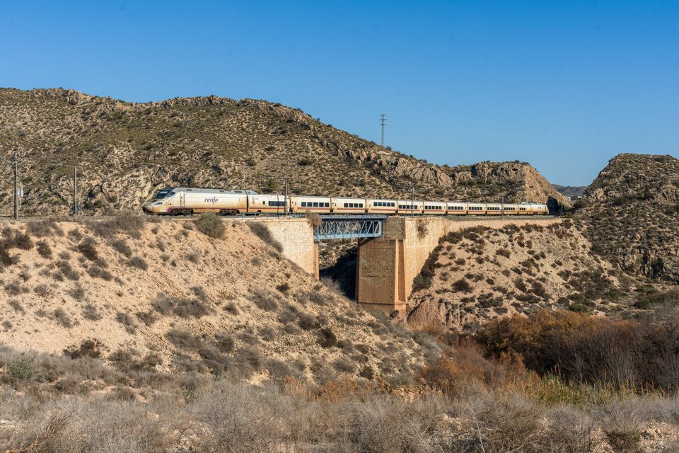 Renfe S130 at Novelda, Valencia, Spain