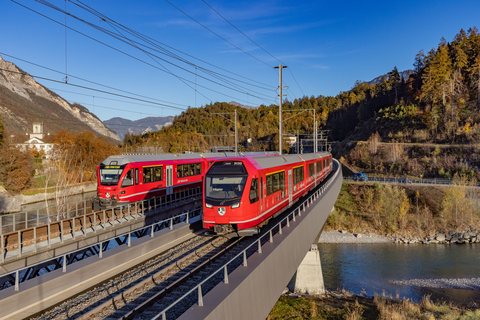 ABe 4/16 3102 (RhB): ABe 4/16 3132 + 3102 / CH-Bonaduz