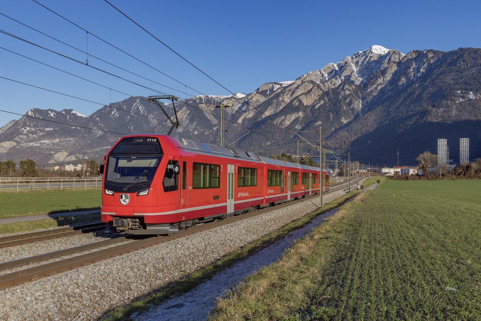 RhB: ABe 4/16 3118 / CH-Felsberg
