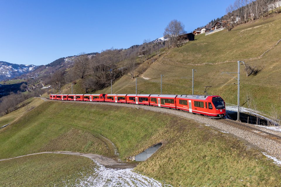 RhB ABe 4/16 3140 (Saas im Prättigau, GR/CH)