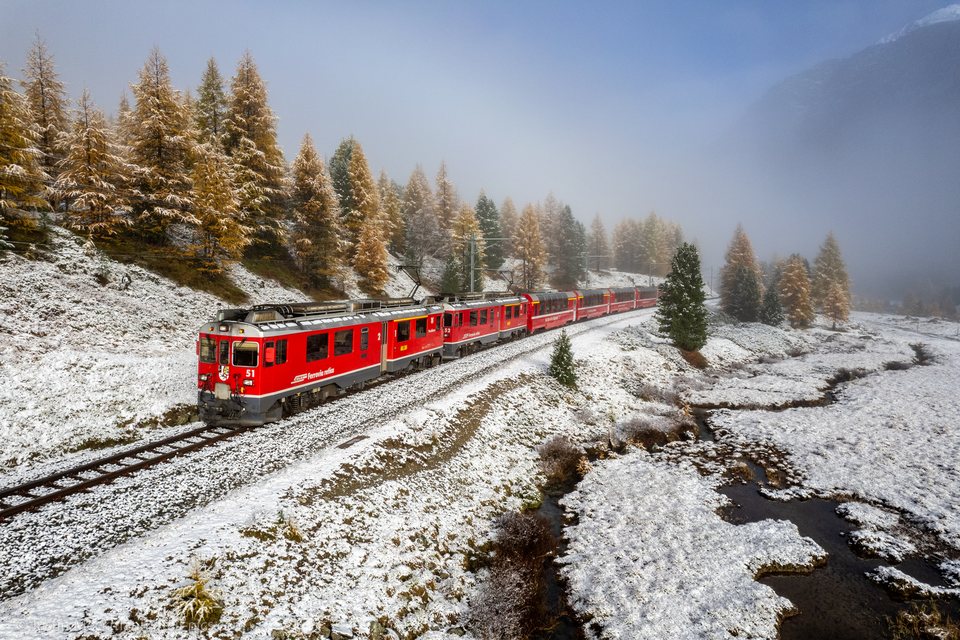 RhB ABe 4/4 III 51 (Morteratsch, GR/CH)