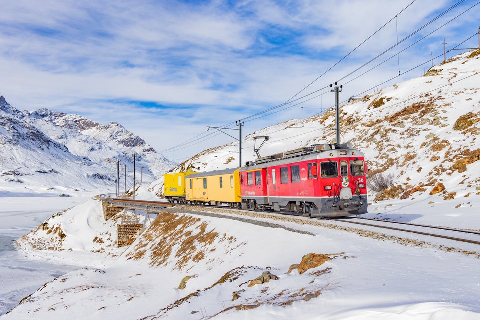 ABe 4/4 III 54 (RhB): ABe 4/4 54 / CH-Ospizio Bernina