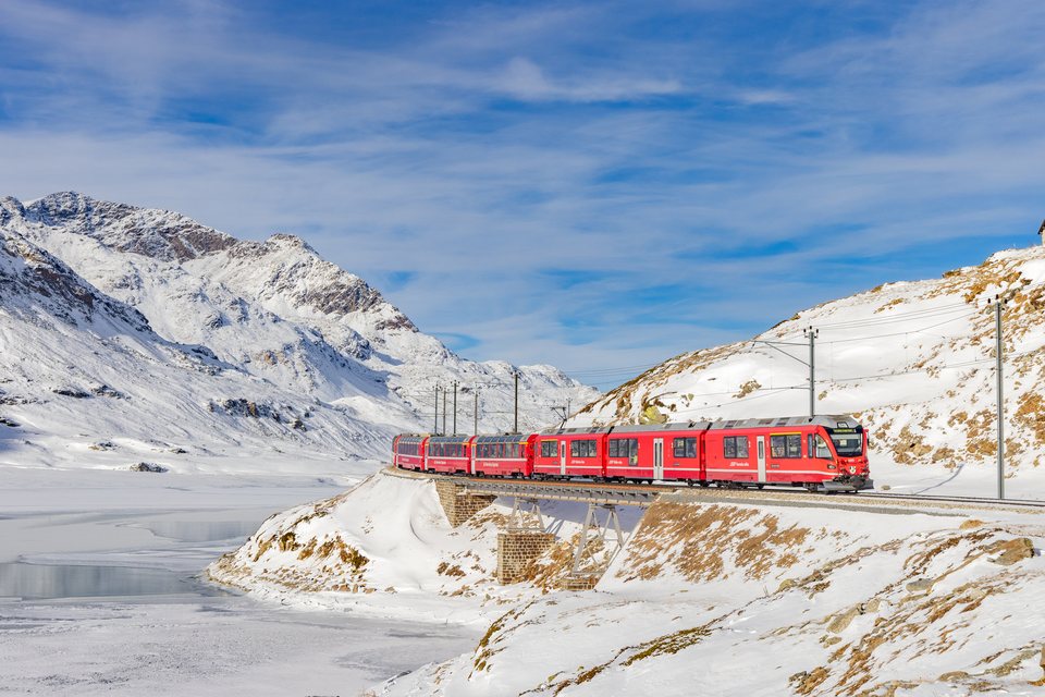 RhB: ABe 8/12 3501 / CH-Ospizio Bernina